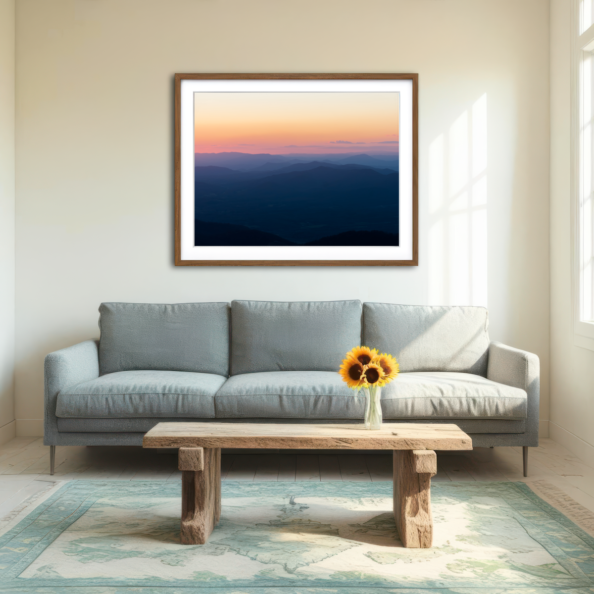 AUTO-MOCKUP ROOM | Rolling Hills Wall Art