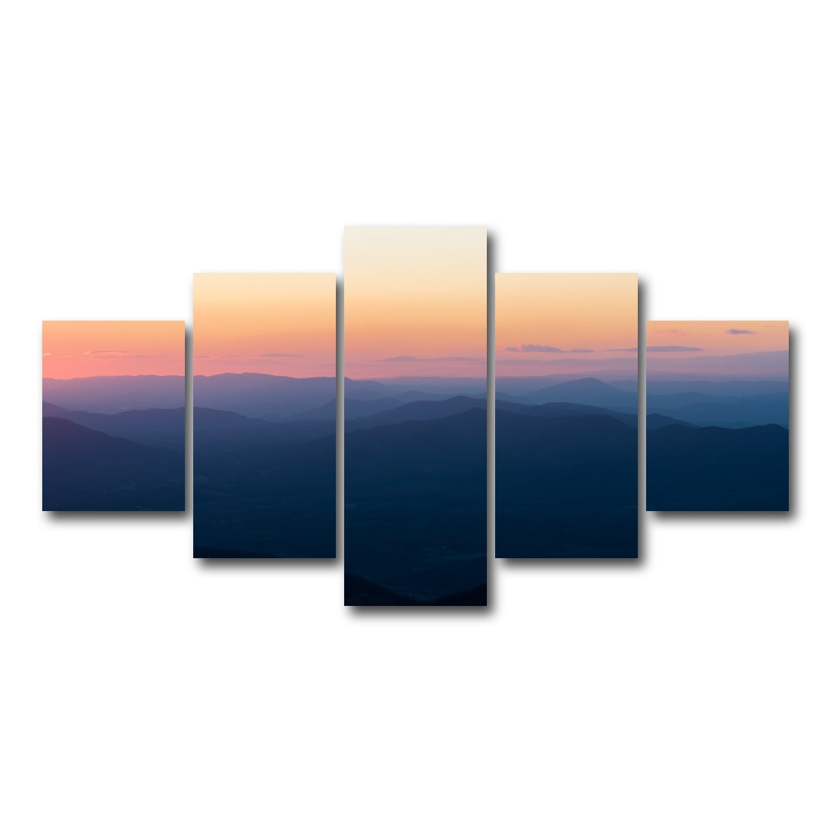 AUTO-MOCKUP WHITE | Rolling Hills | 5 Piece | Gallery Wrap Canvas | group=5_short