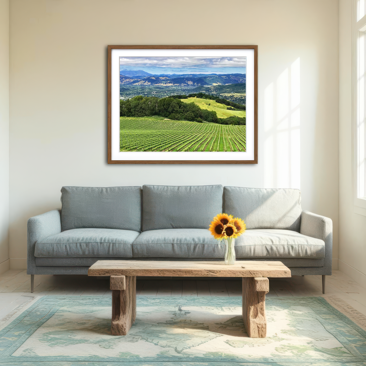 Rolling Hills and Vineyards of Sonoma County Wall Art