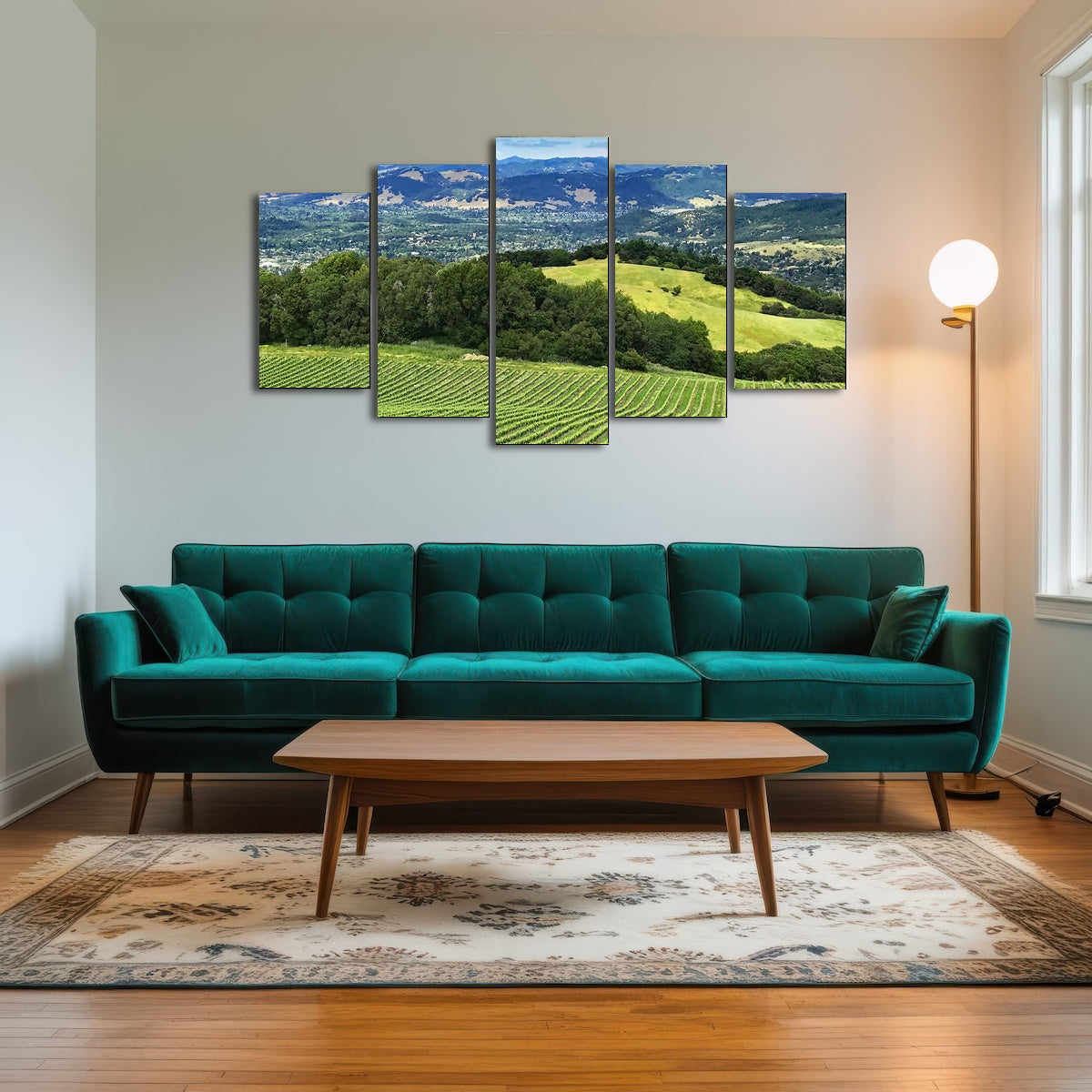 AUTO-MOCKUP ROOM | Rolling hills and vineyards of Sonoma County