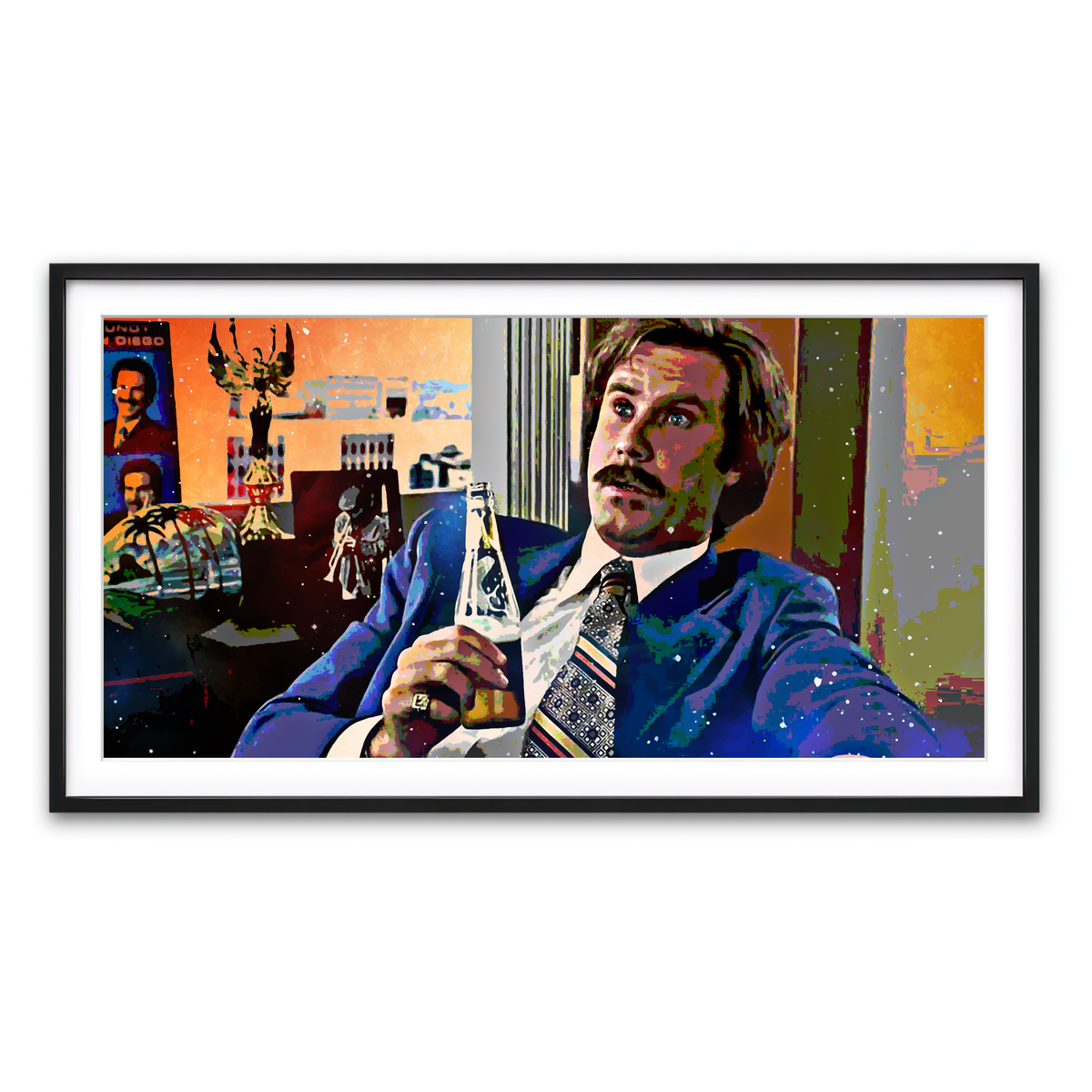 Ron Burgundy Wall Art