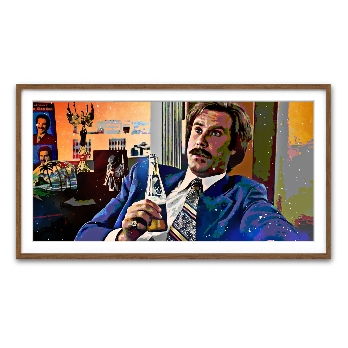 Ron Burgundy Wall Art