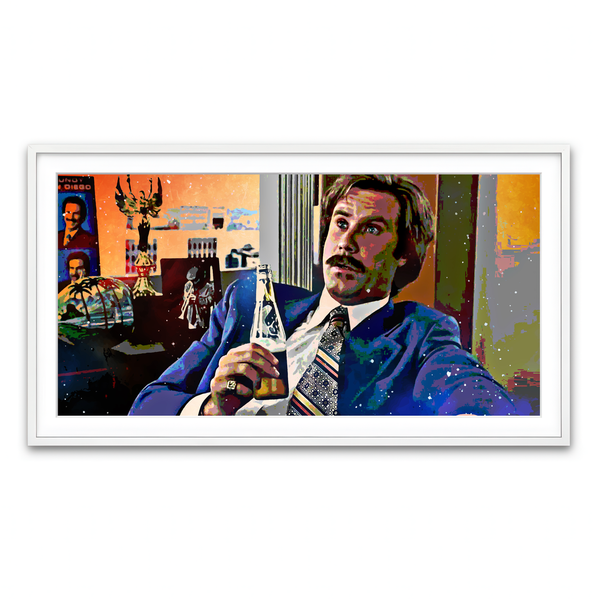 Ron Burgundy Wall Art