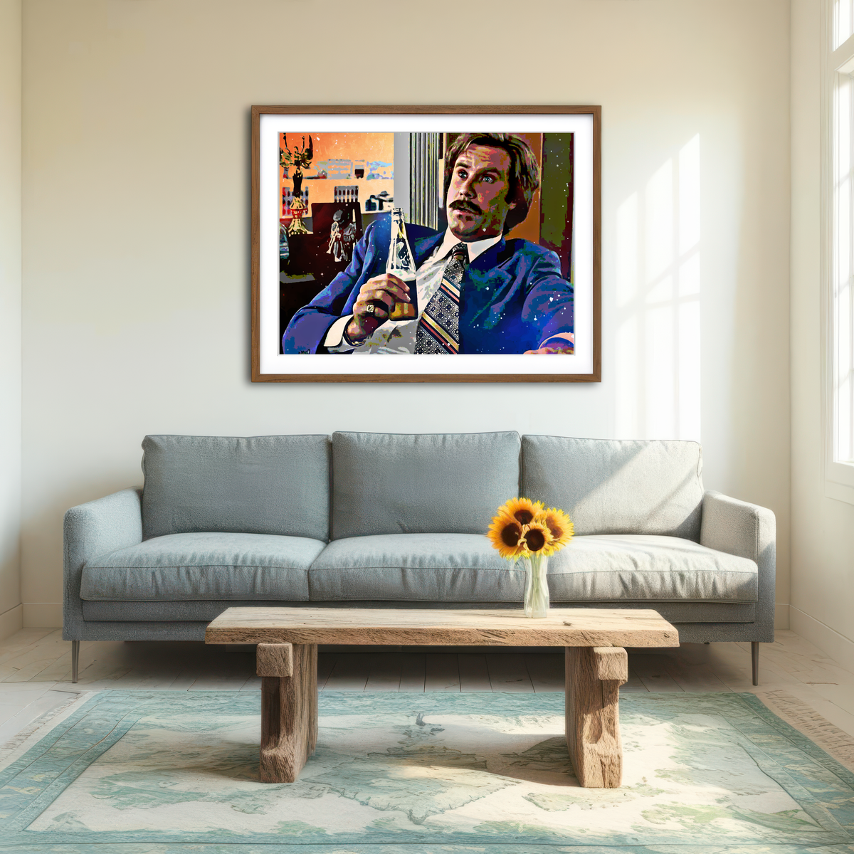 Ron Burgundy Wall Art