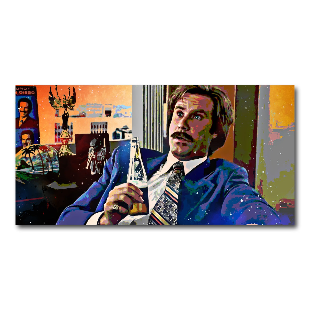 Ron Burgundy Wall Art