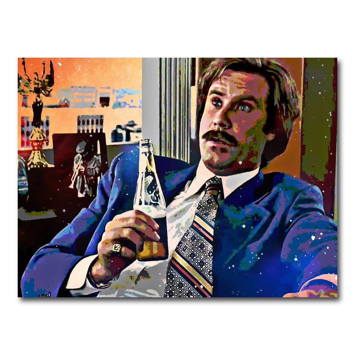 Ron Burgundy Wall Art