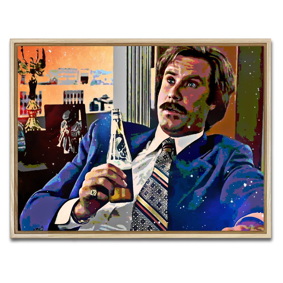 Ron Burgundy Wall Art