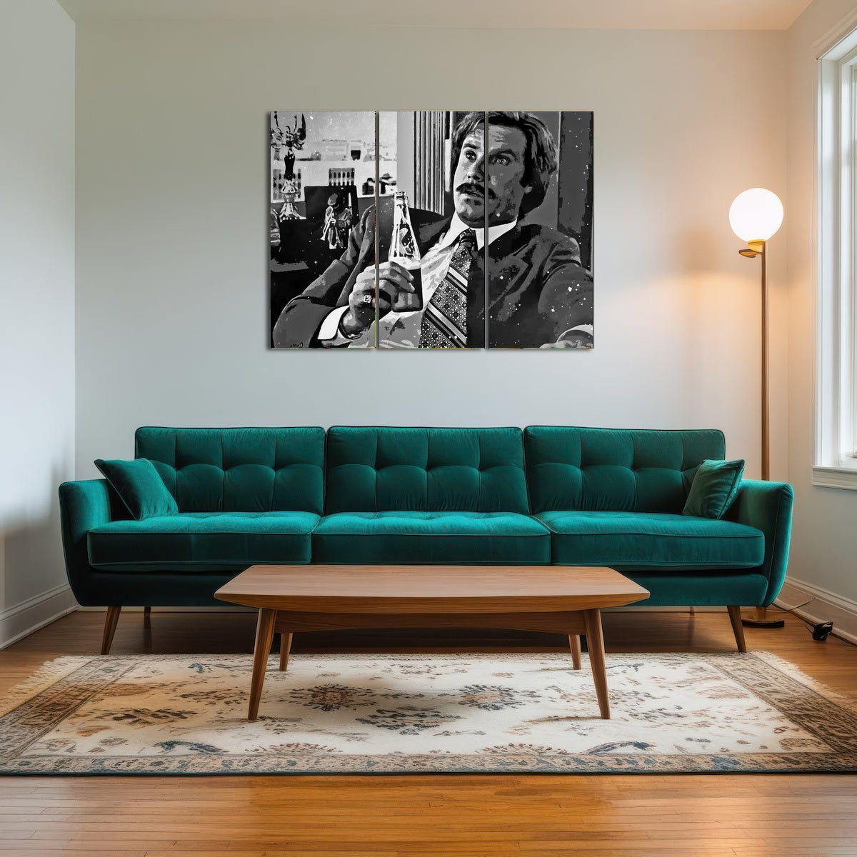 AUTO-MOCKUP ROOM | Ron Burgundy grayscale