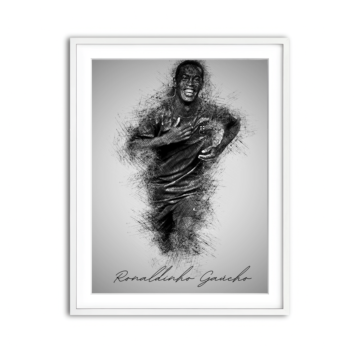 Framed Print 3x4 White