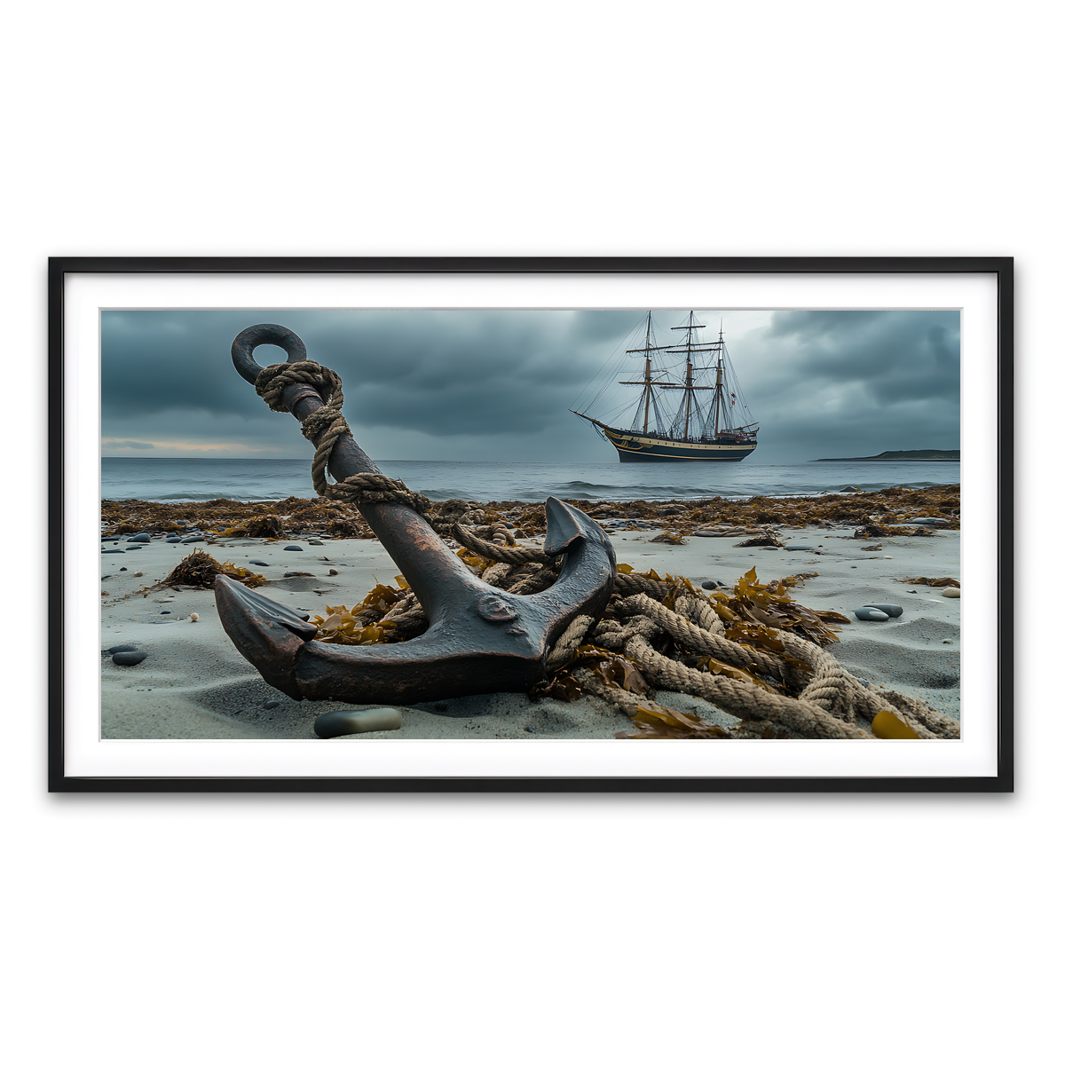 Framed Print 2x1 Black