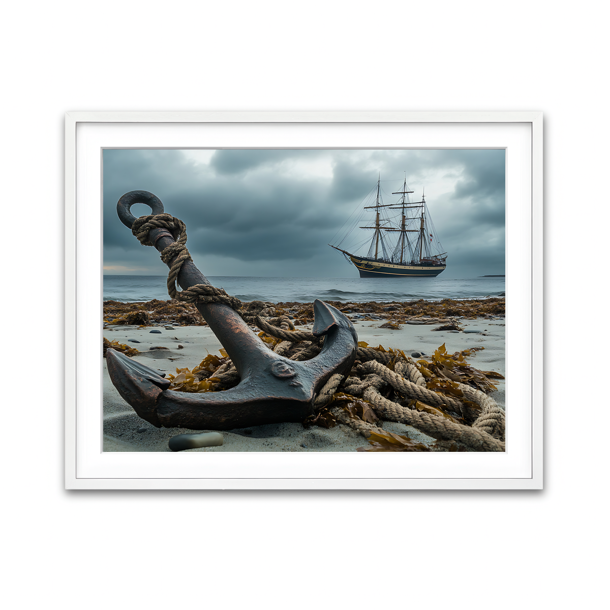 Framed Print 4x3 White