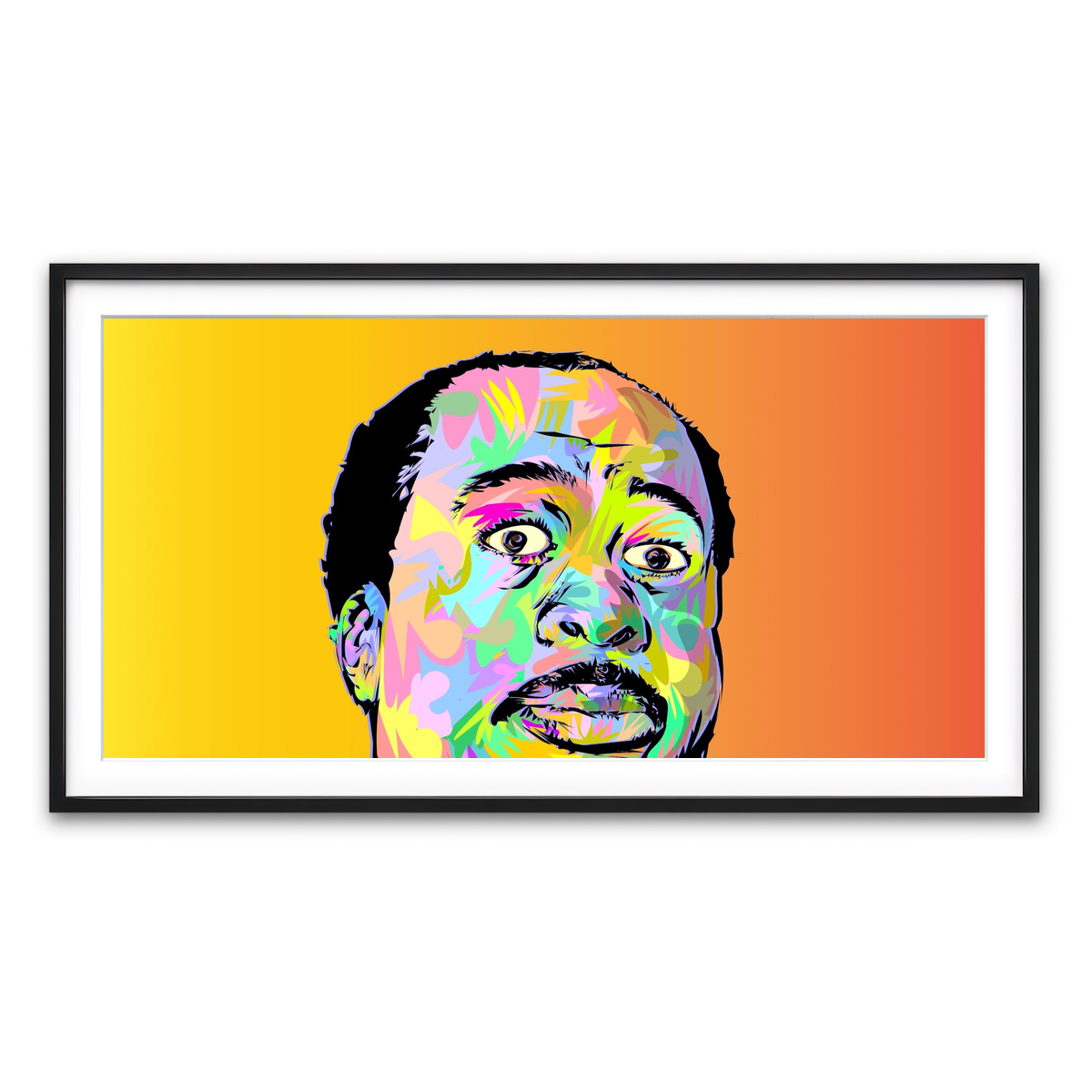 Framed Print 2x1 Black