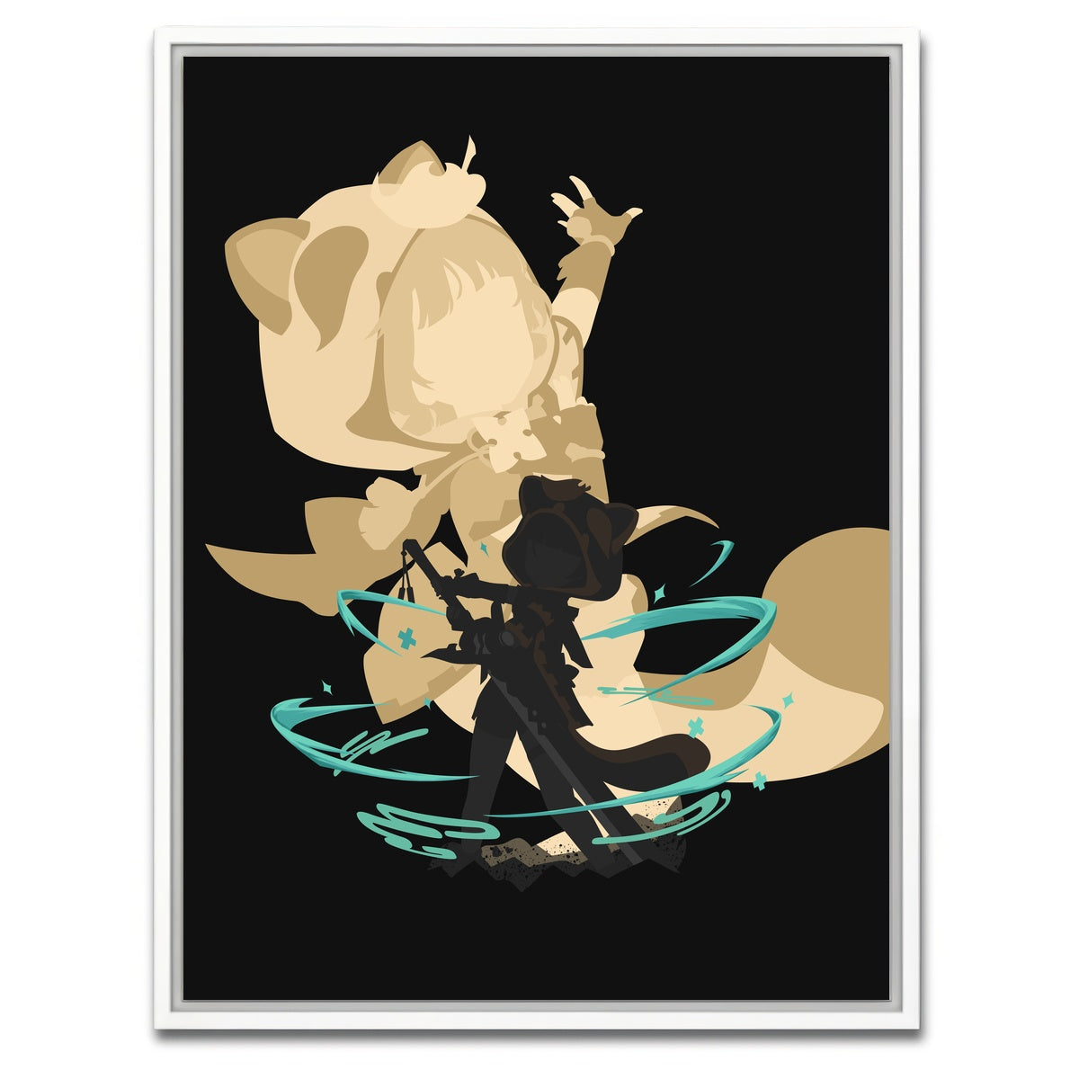 AUTO-MOCKUP WHITE | Sayu | 1 Piece | White Framed Canvas | group=3x4