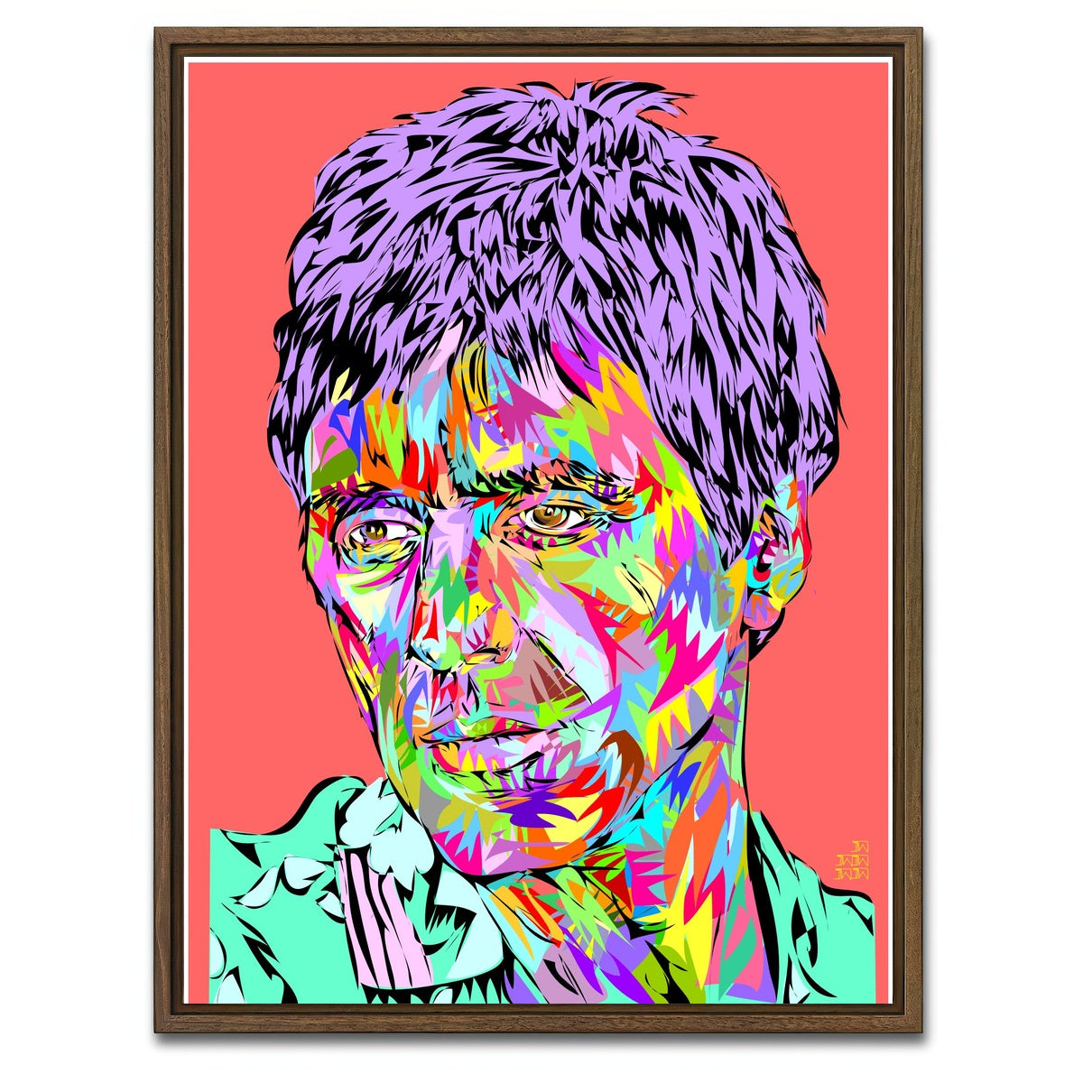 AUTO-MOCKUP WHITE | Scarface Color | 1 Piece | Walnut Framed Canvas | group=3x4