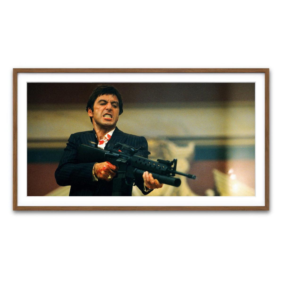 Framed Print 2x1 Walnut