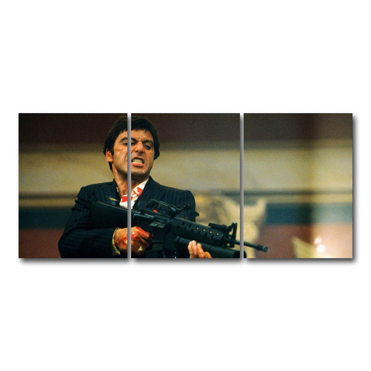 AUTO-MOCKUP WHITE | Scarface | 3 Piece | Gallery Wrap Canvas | group=18x24