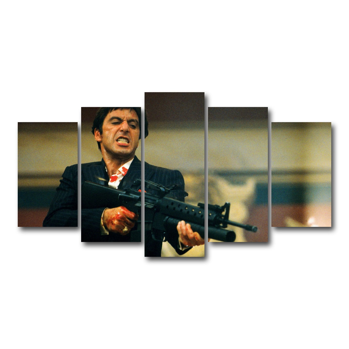 AUTO-MOCKUP WHITE | Scarface | 5 Piece | Gallery Wrap Canvas | group=5_normal
