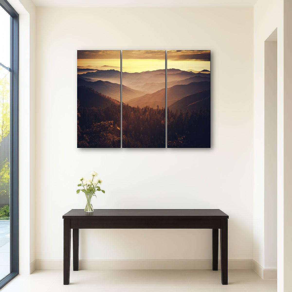 Scenic Sunset Sierra Nevada Mountains Wall Art