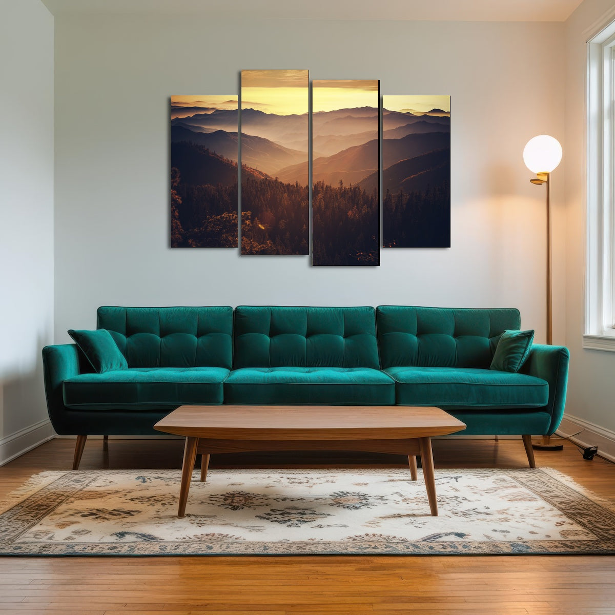 Scenic Sunset Sierra Nevada Mountains Wall Art