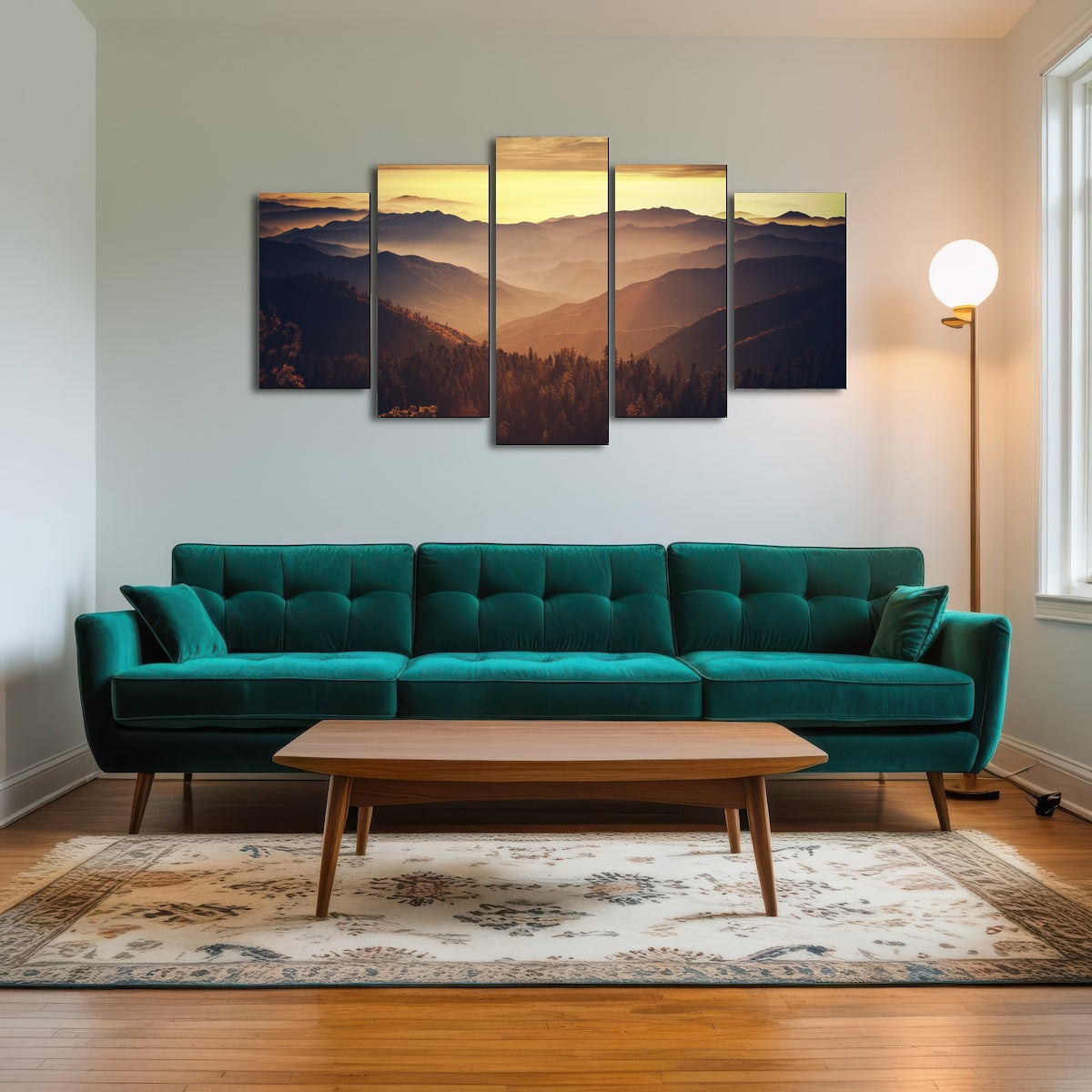 Scenic Sunset Sierra Nevada Mountains Wall Art