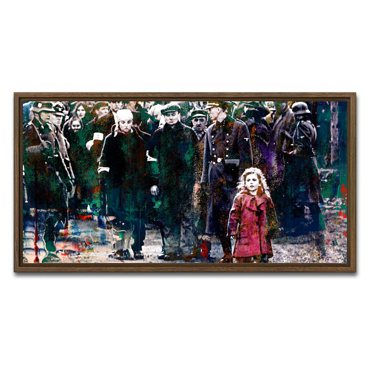 AUTO-MOCKUP WHITE | Schindler's List | 1 Piece | Walnut Framed Canvas | group=2x1