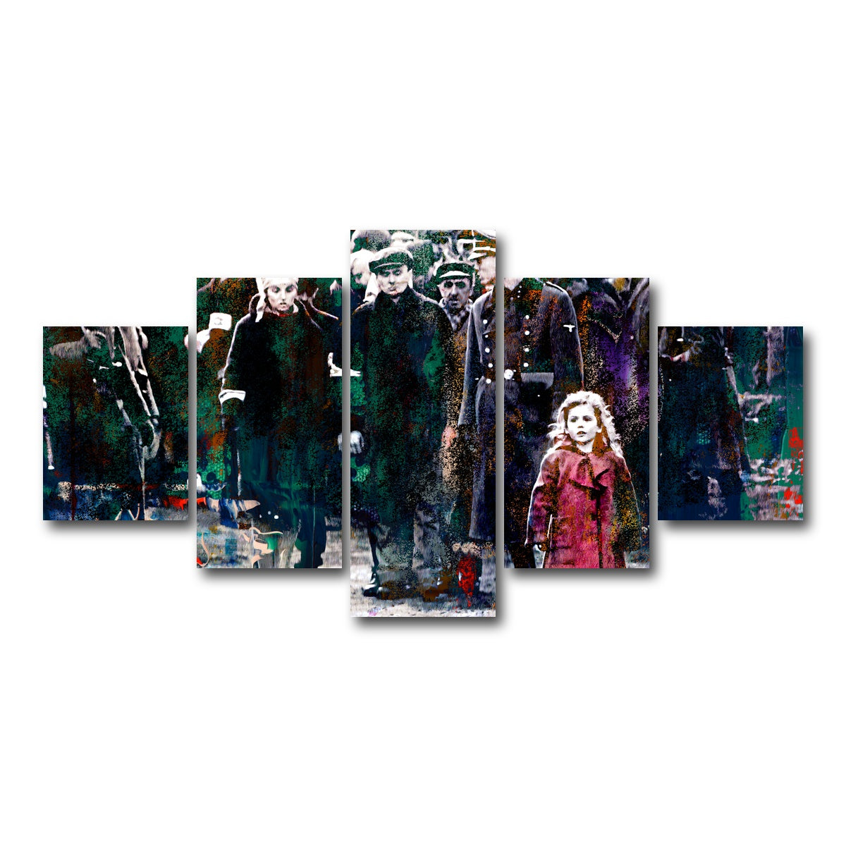 AUTO-MOCKUP WHITE | Schindler's List | 5 Piece | Gallery Wrap Canvas | group=5_short