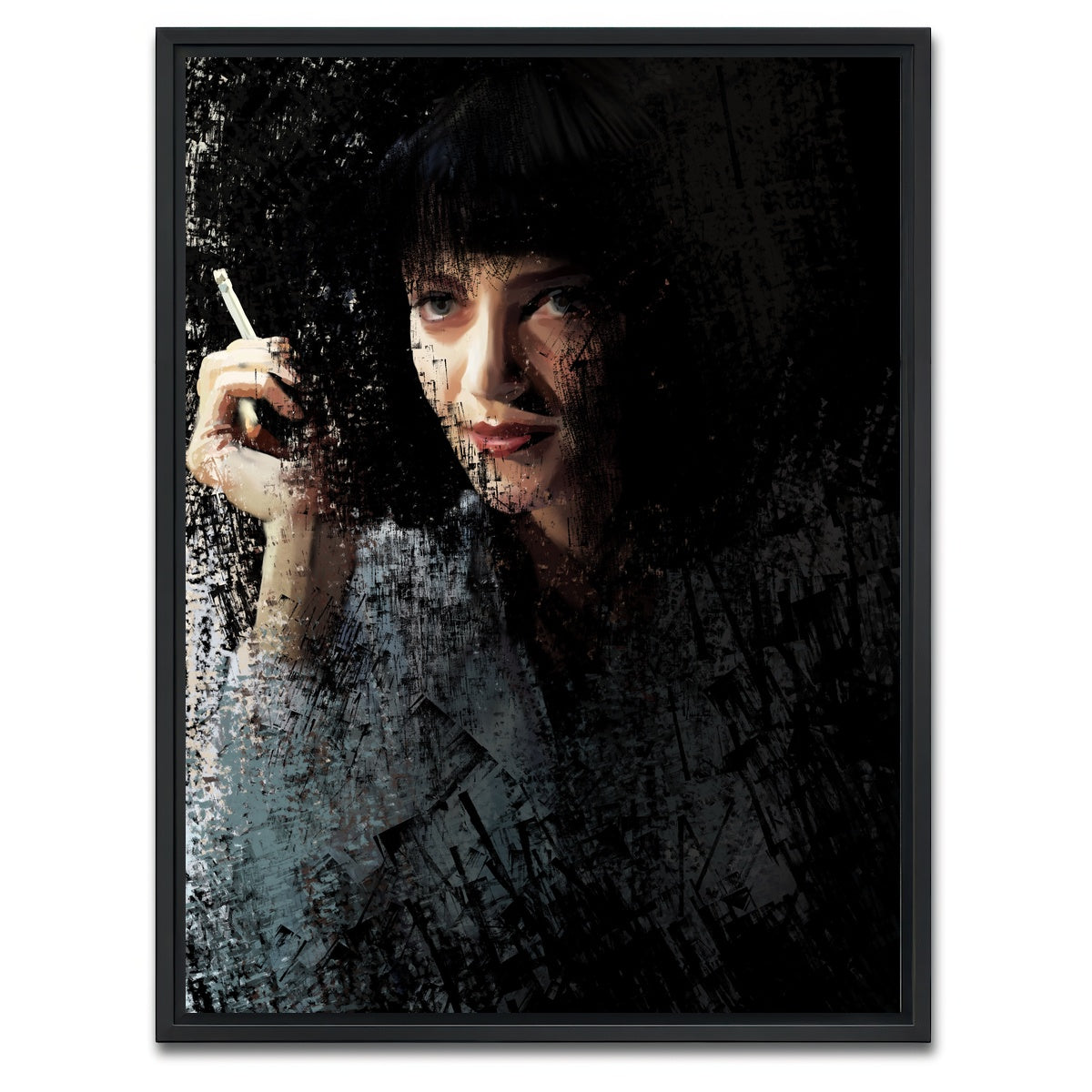 AUTO-MOCKUP WHITE | Scratchy Mia | 1 Piece | Black Framed Canvas | group=3x4