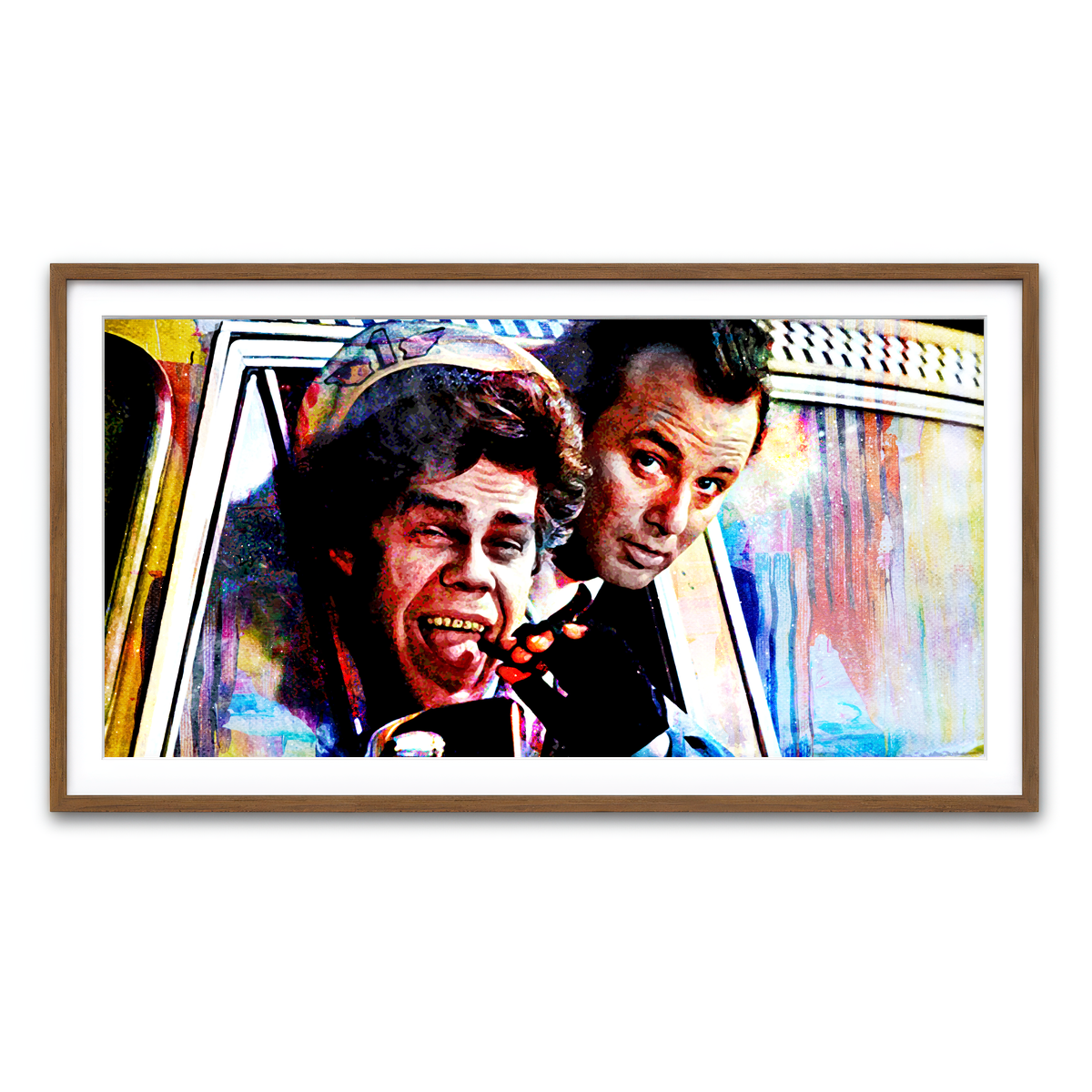 Framed Print 2x1 Walnut