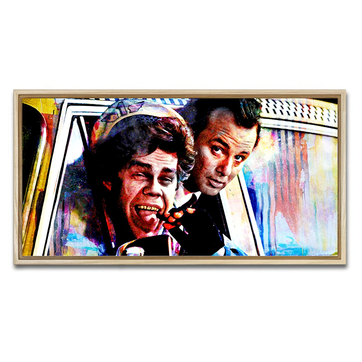 AUTO-MOCKUP WHITE | Scrooged Cabbie | 1 Piece | Natural Framed Canvas | group=2x1