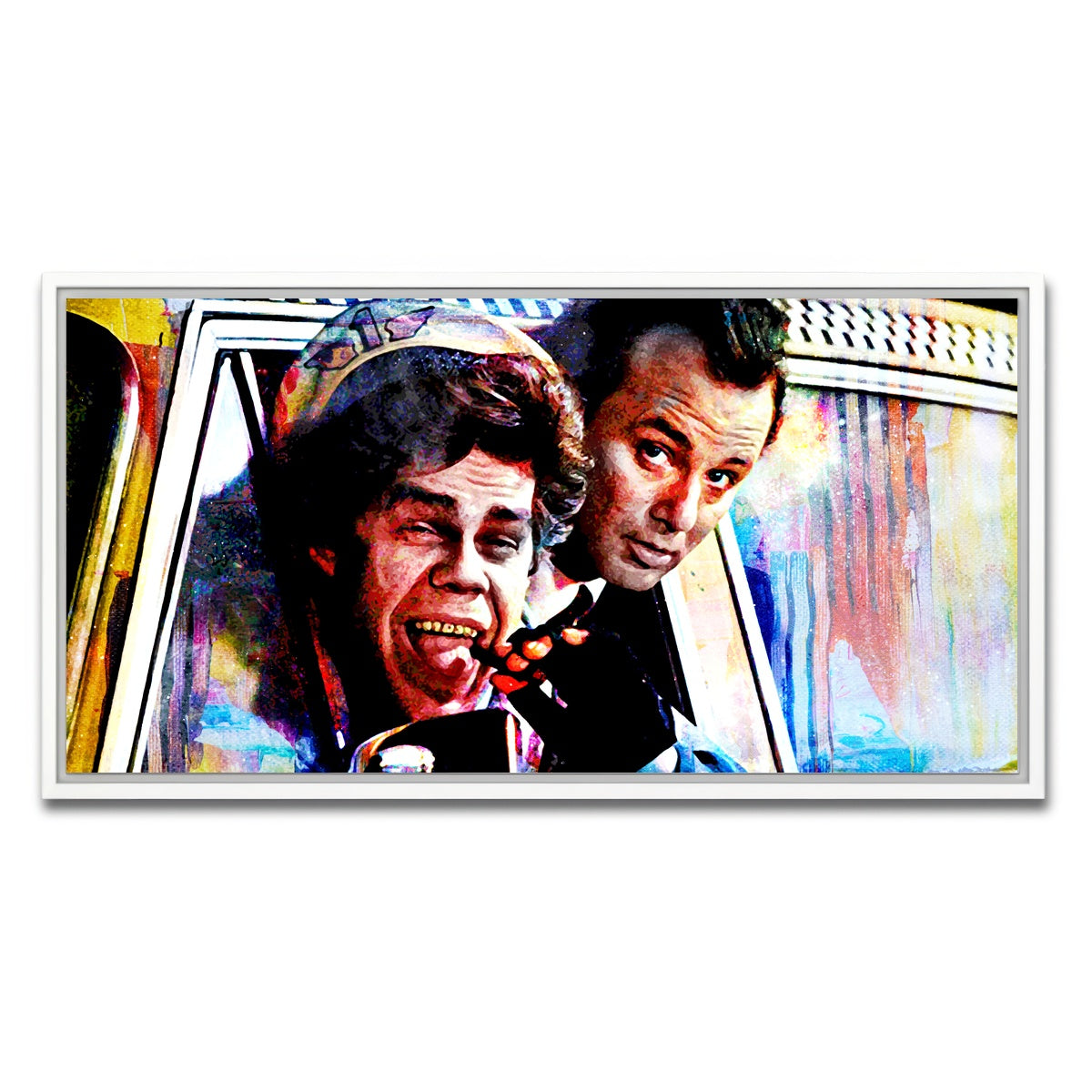 AUTO-MOCKUP WHITE | Scrooged Cabbie | 1 Piece | White Framed Canvas | group=2x1