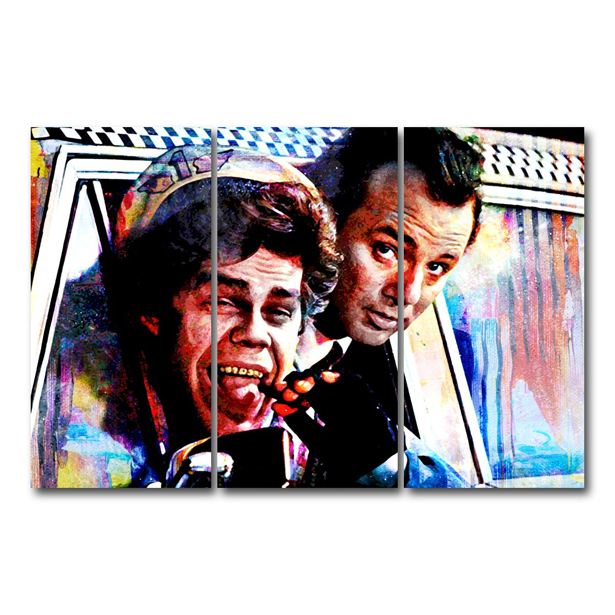 AUTO-MOCKUP WHITE | Scrooged Cabbie | 3 Piece | Gallery Wrap Canvas | group=12x24