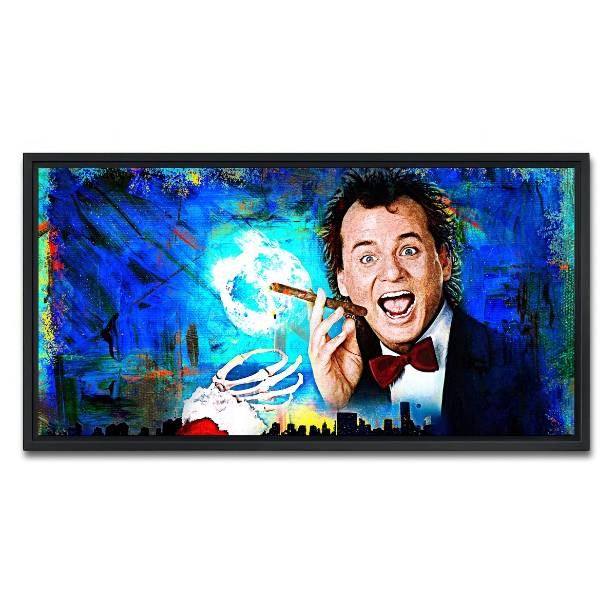 AUTO-MOCKUP WHITE | Scrooged | 1 Piece | Black Framed Canvas | group=2x1