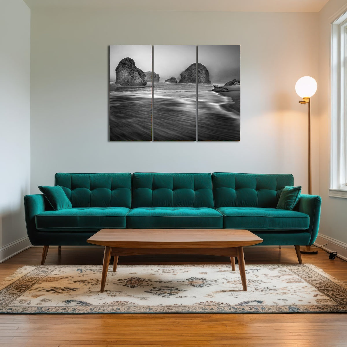 AUTO-MOCKUP ROOM | Sea Stacks - Foggy Oregon Coast