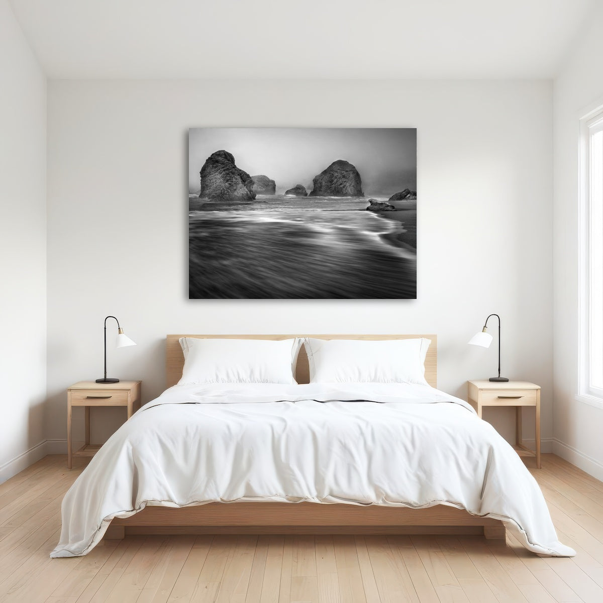 AUTO-MOCKUP ROOM | Sea Stacks - Foggy Oregon Coast