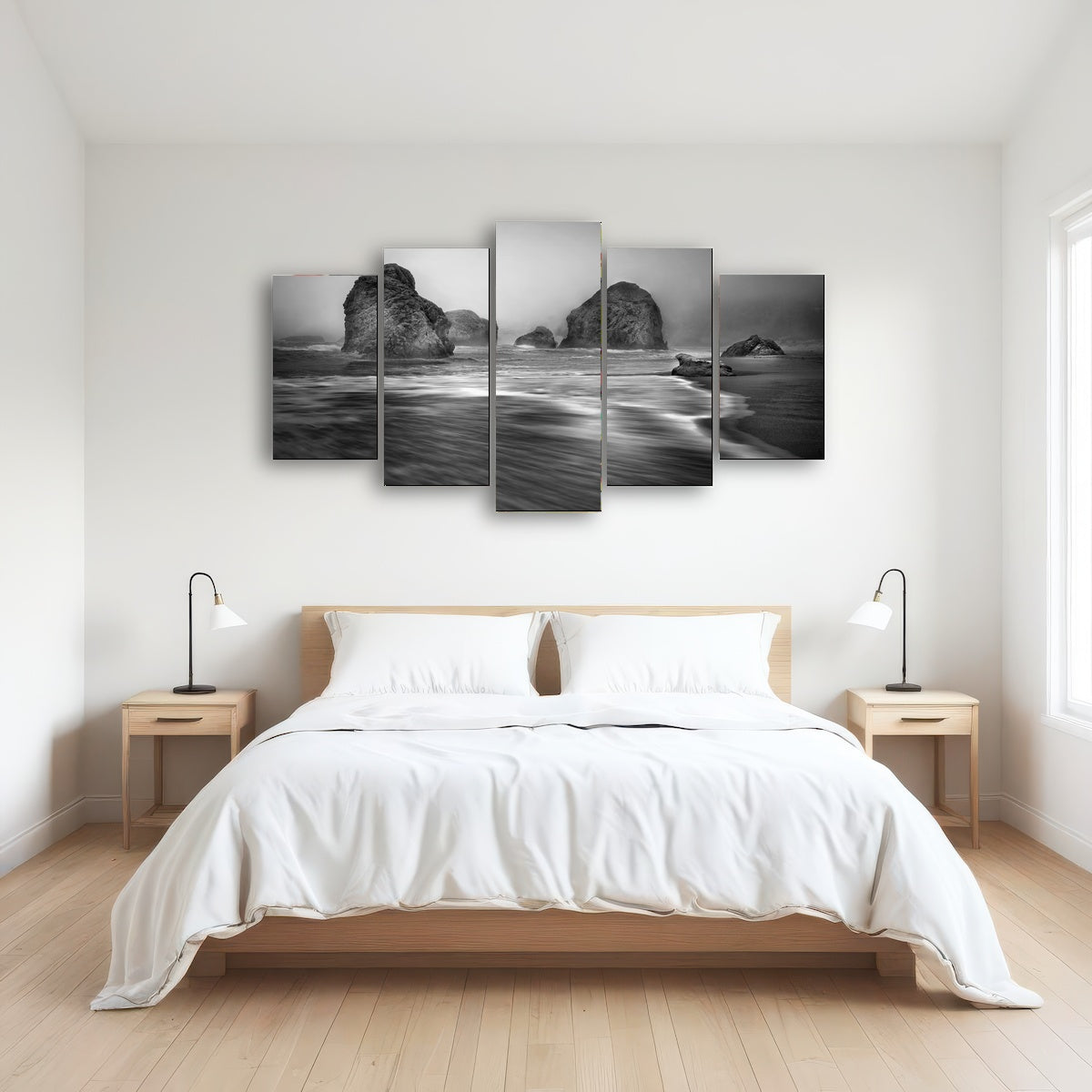 AUTO-MOCKUP ROOM | Sea Stacks - Foggy Oregon Coast