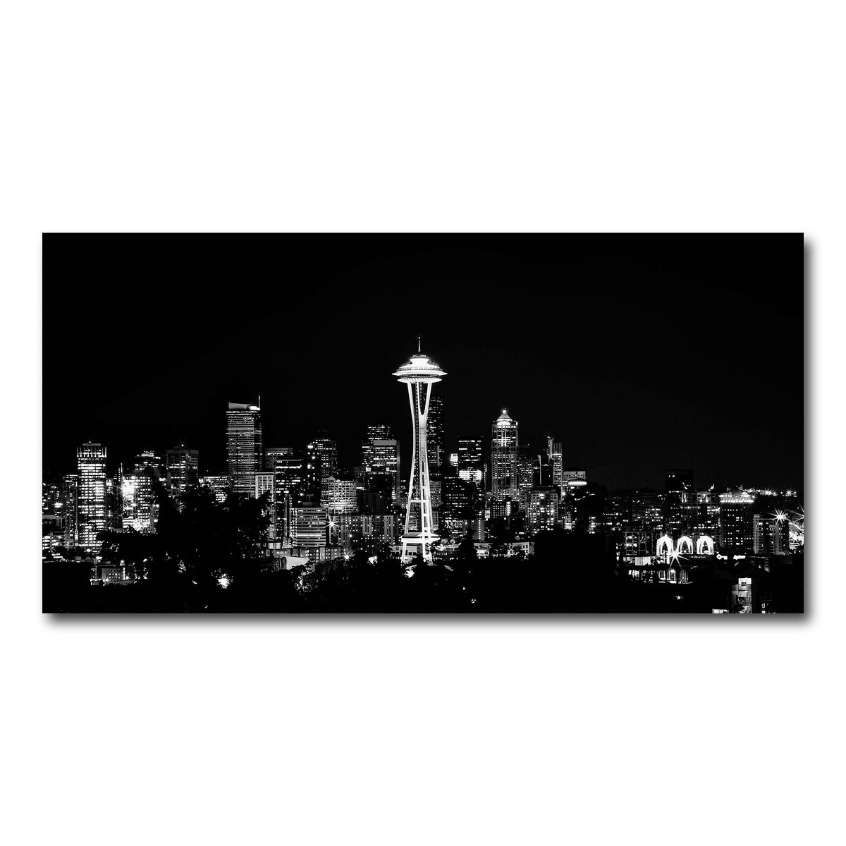 AUTO-MOCKUP WHITE | Seattle skyline | 1 Piece | Gallery Wrap Canvas | group=2x1