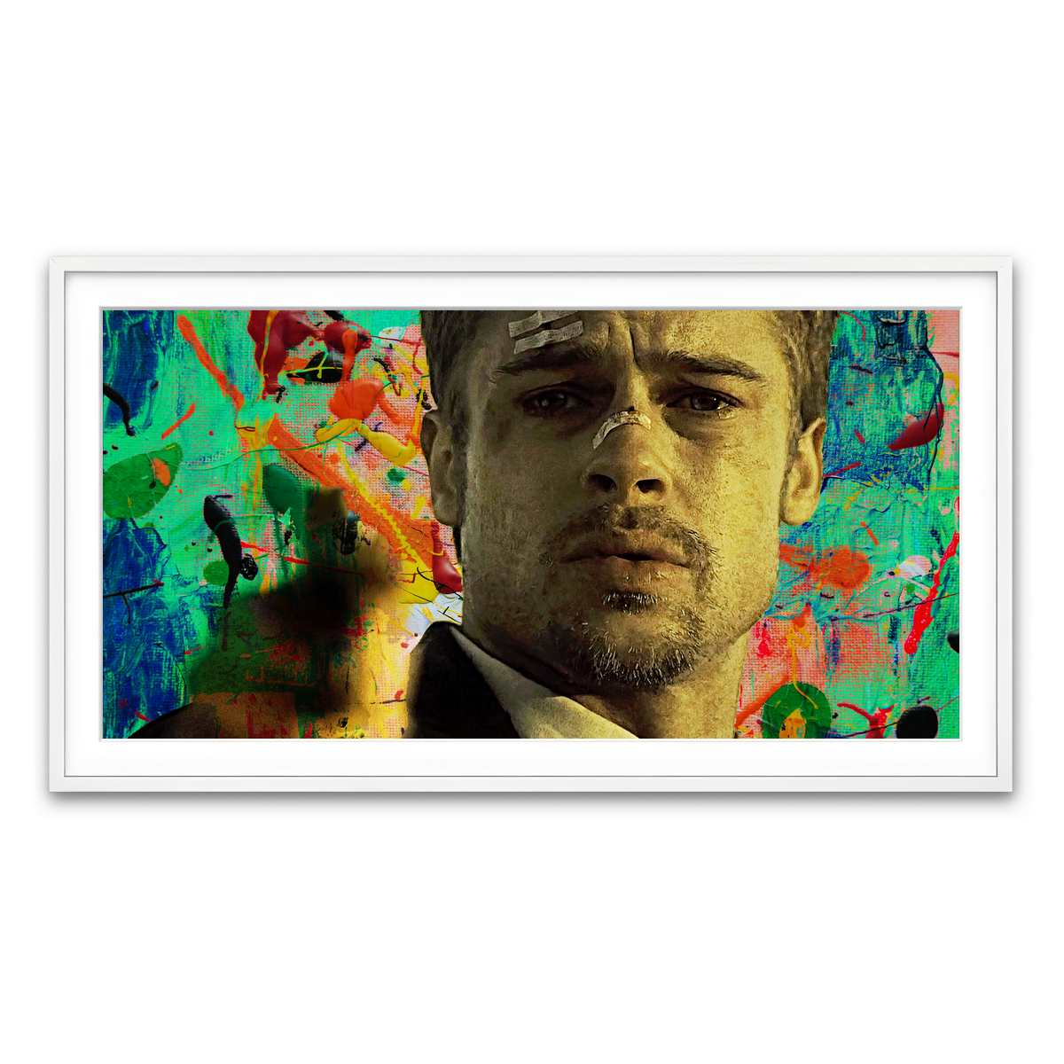 Framed Print 2x1 White