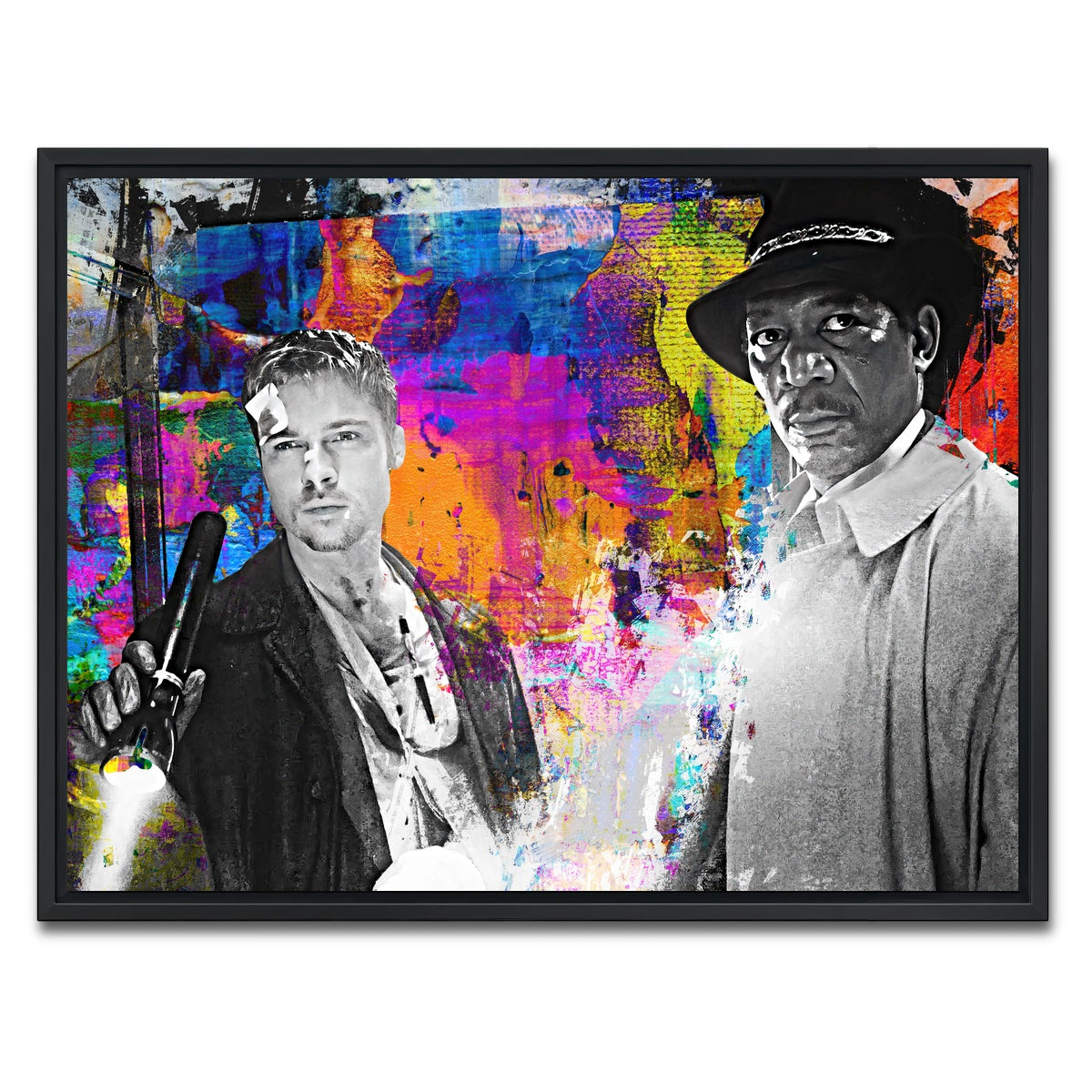 AUTO-MOCKUP WHITE | Seven | 1 Piece | Black Framed Canvas | group=4x3