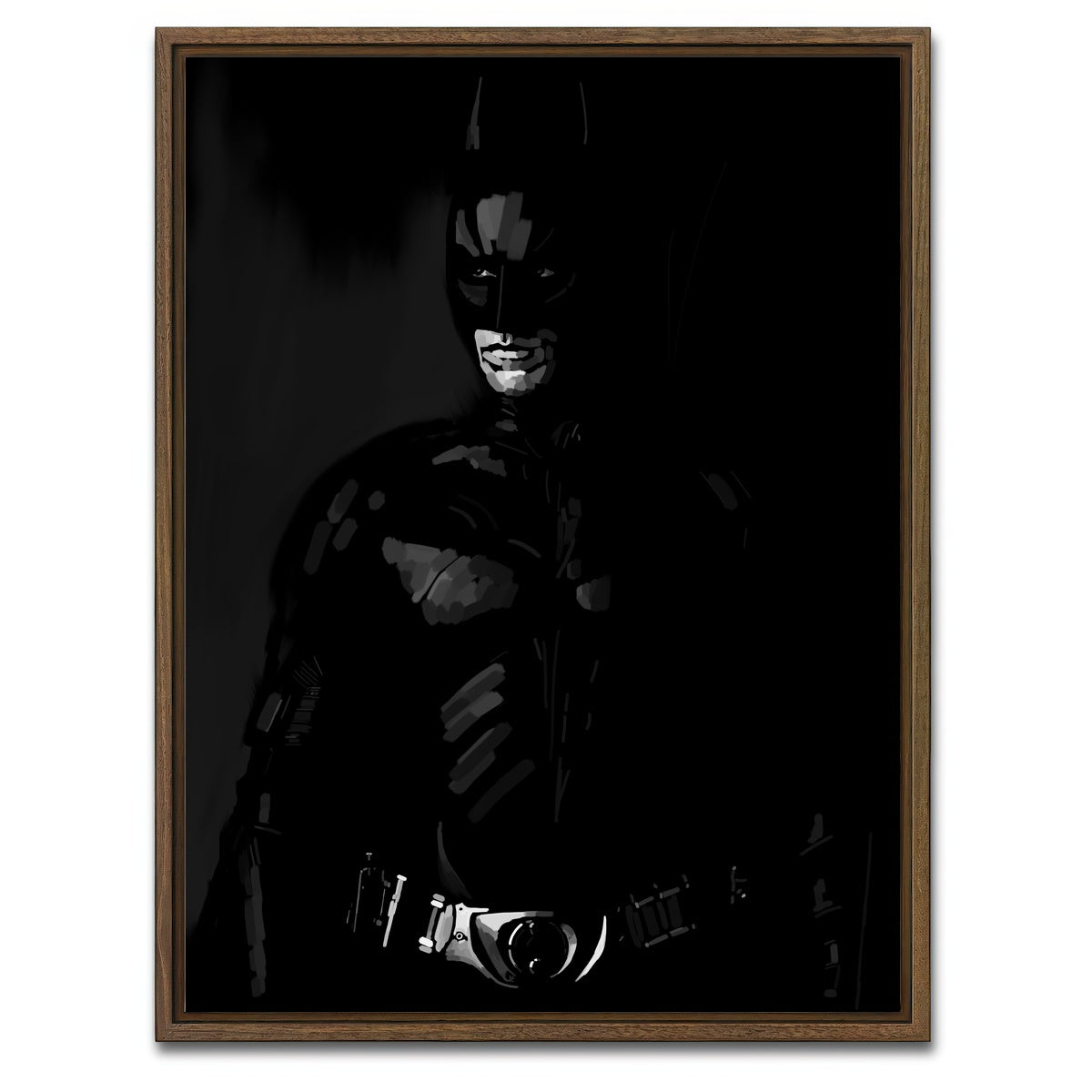 AUTO-MOCKUP WHITE | Shadow Dark Knight | 1 Piece | Walnut Framed Canvas | group=3x4