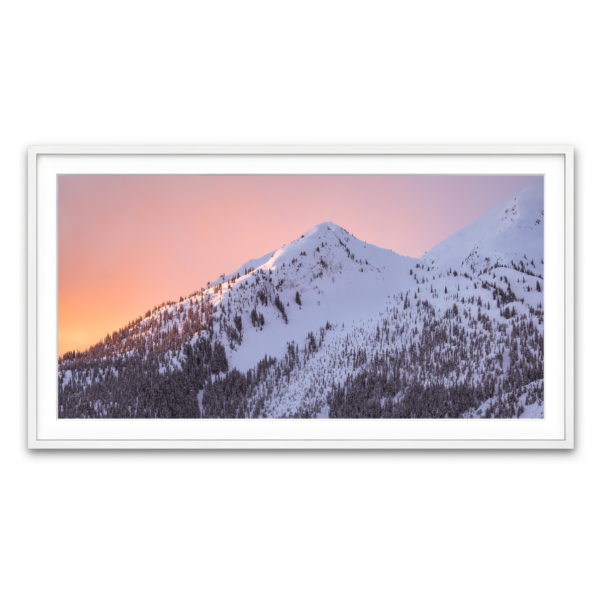 Framed Print 2x1 White