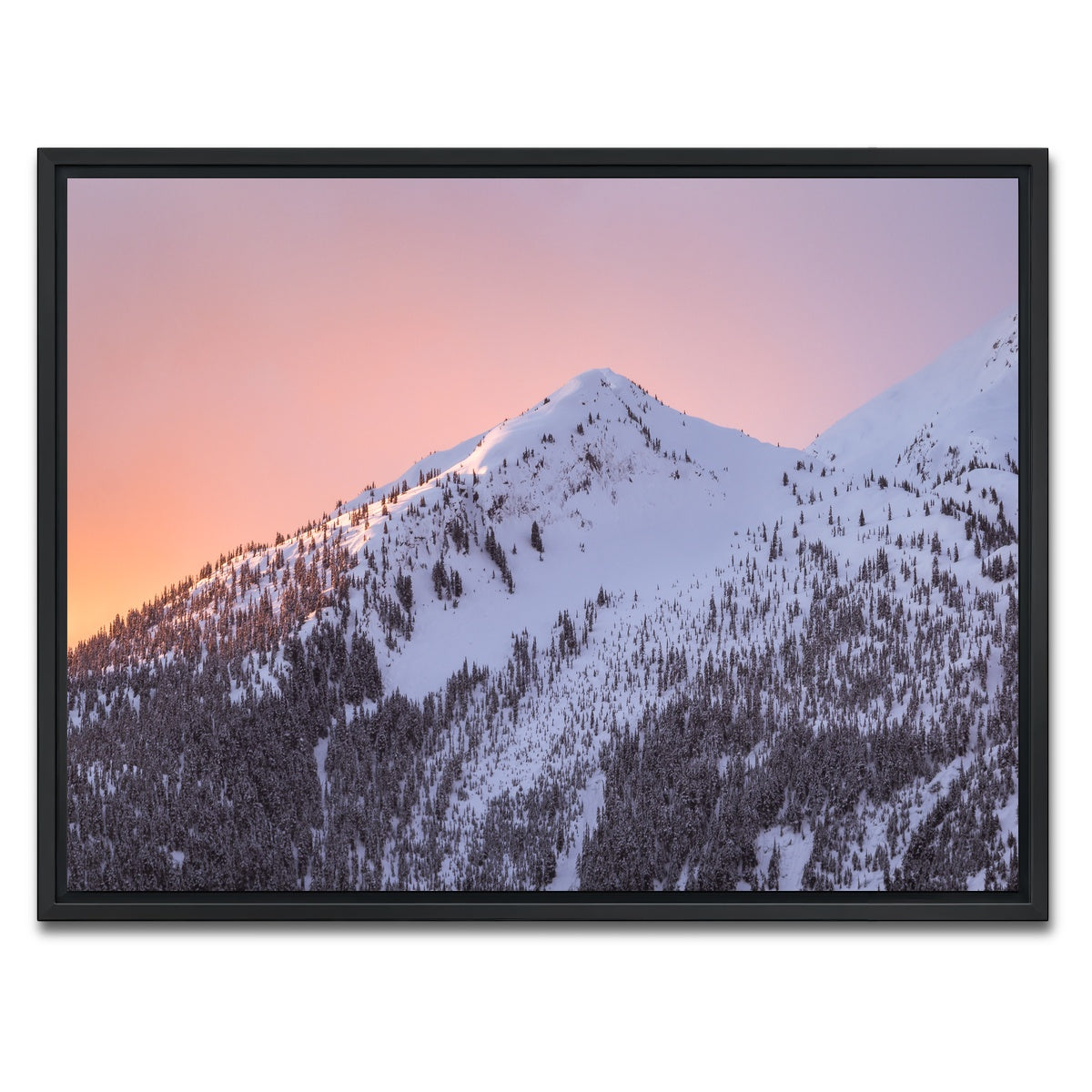 AUTO-MOCKUP WHITE | Shames Mountain Northern BC 6 | 1 Piece | Black Framed Canvas | group=4x3