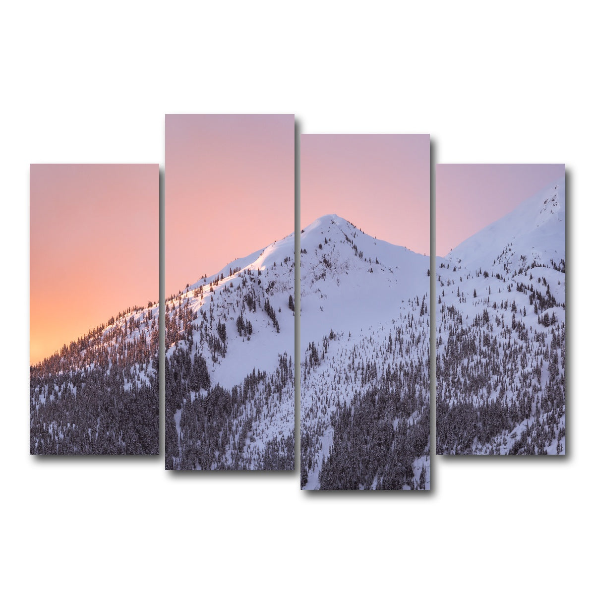 AUTO-MOCKUP WHITE | Shames Mountain Northern BC 6 | 4 Piece | Gallery Wrap Canvas | group=4_normal