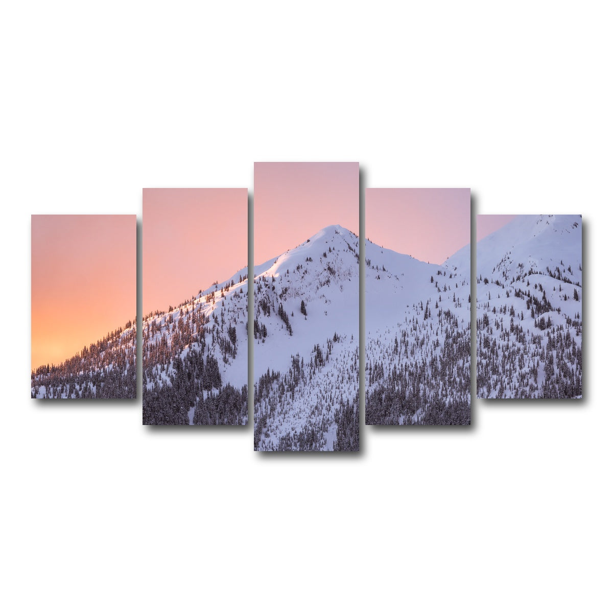 AUTO-MOCKUP WHITE | Shames Mountain Northern BC 6 | 5 Piece | Gallery Wrap Canvas | group=5_normal