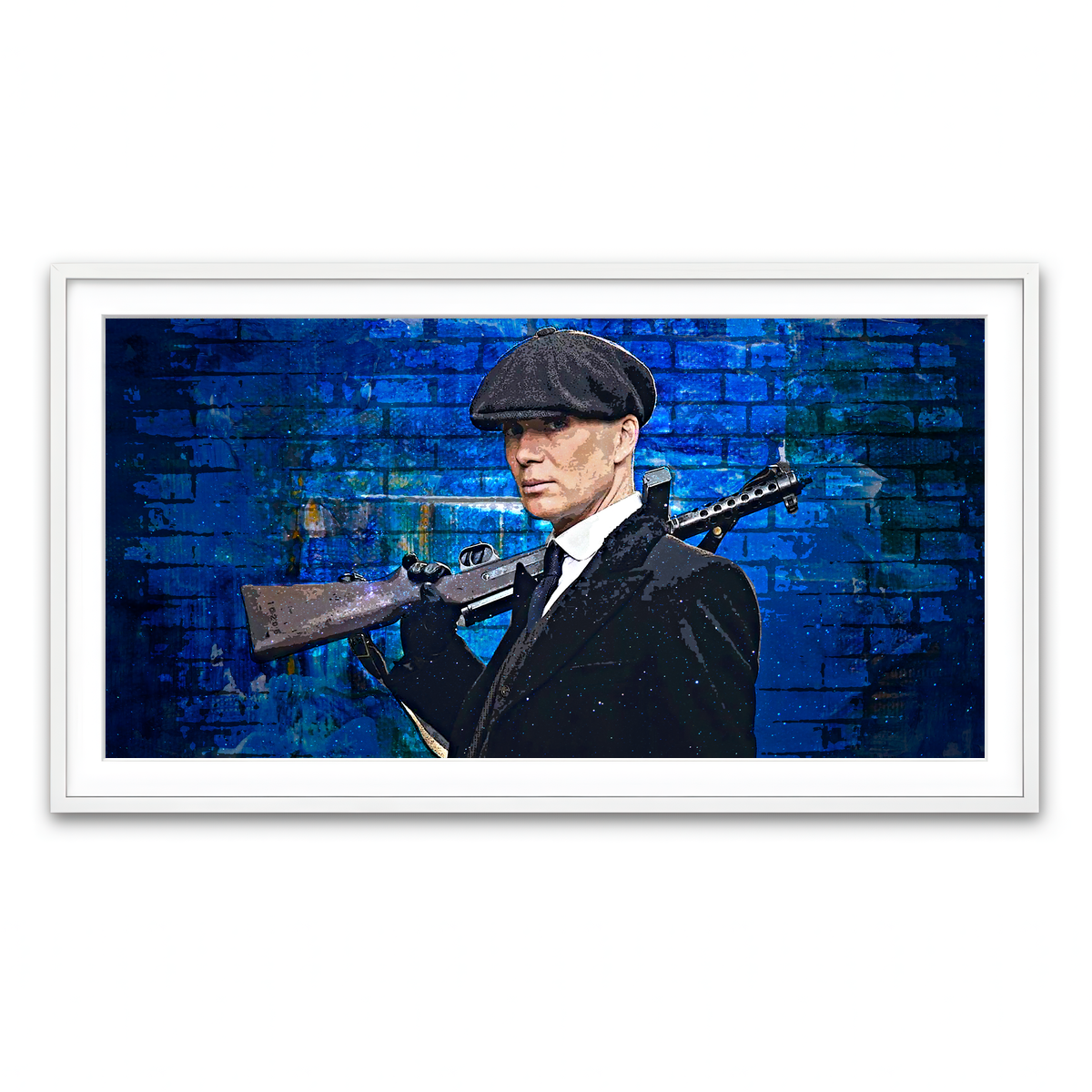 Framed Print 2x1 White