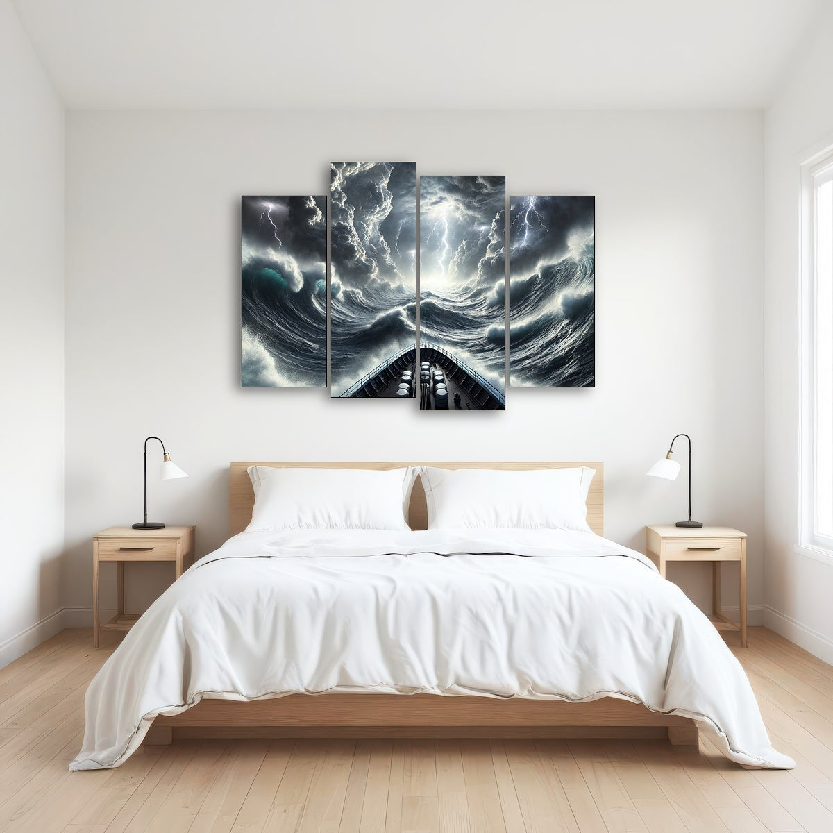 AUTO-MOCKUP ROOM | Ship Deck View of Fierce Storm