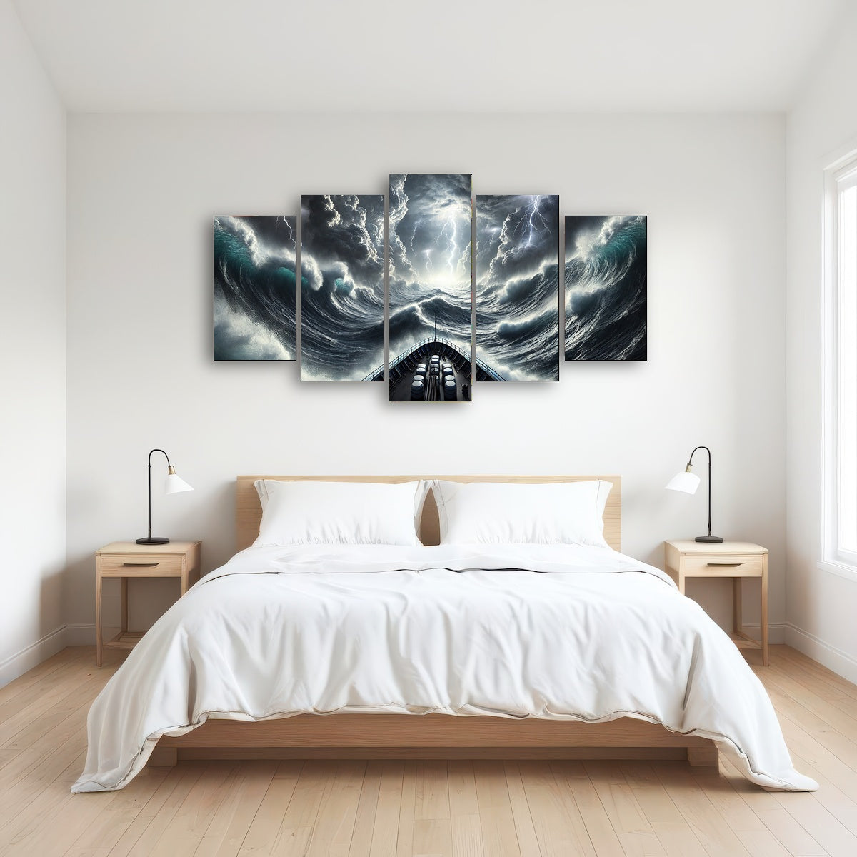 AUTO-MOCKUP ROOM | Ship Deck View of Fierce Storm