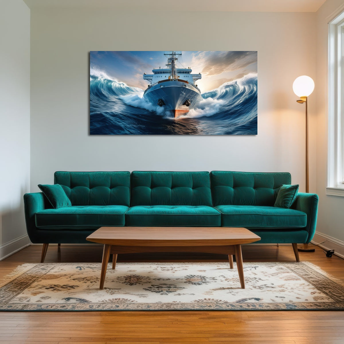 AUTO-MOCKUP ROOM | Ship in High Waves