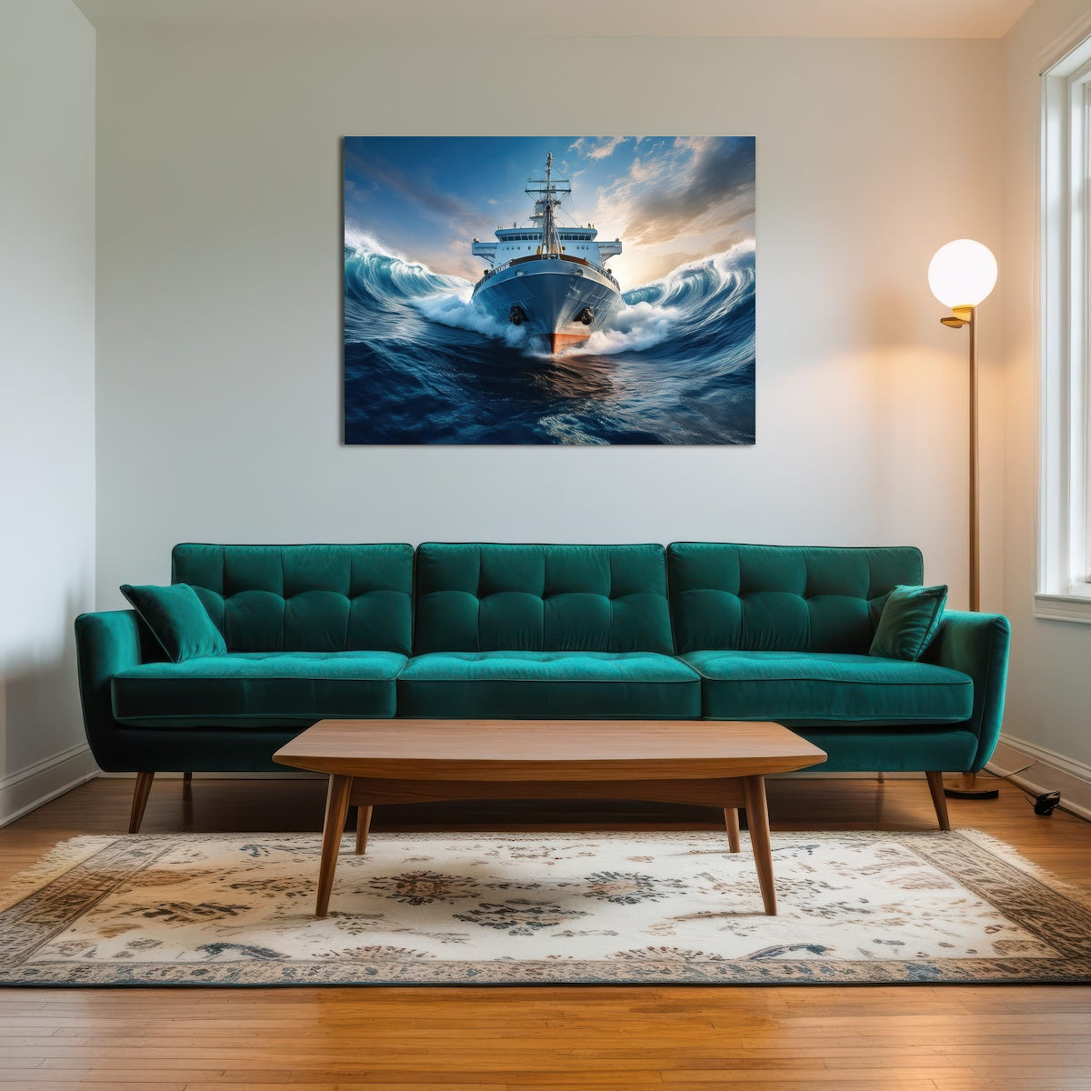 AUTO-MOCKUP ROOM | Ship in High Waves