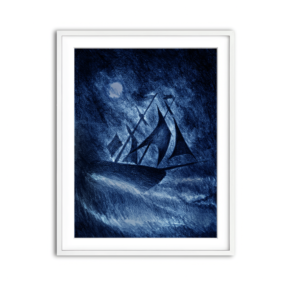 Framed Print 3x4 White