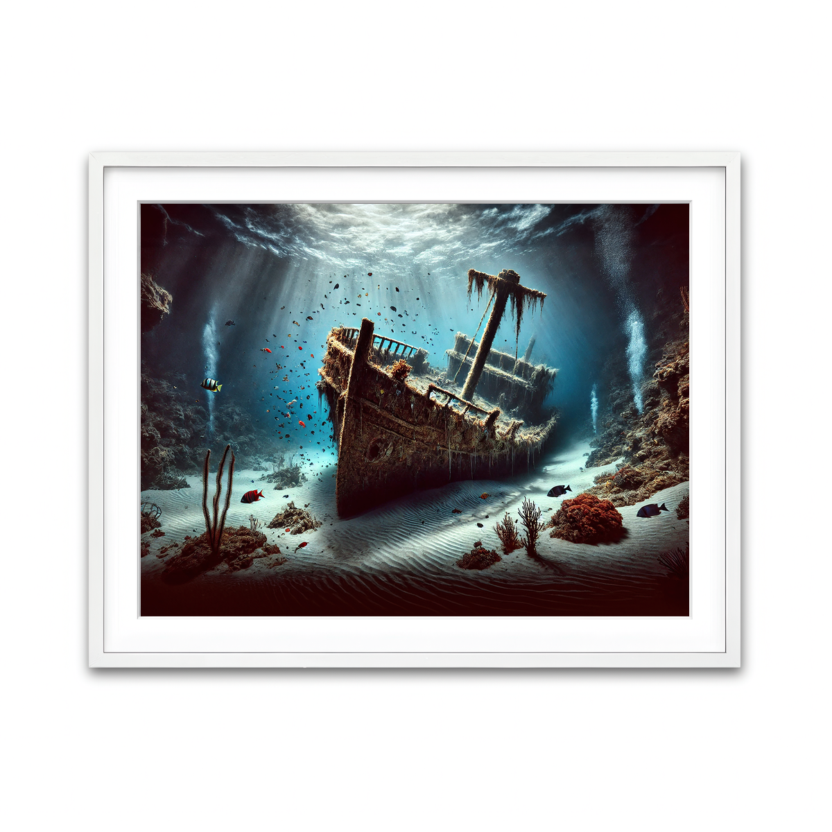 Framed Print 4x3 White